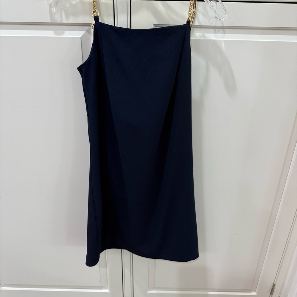 Trina Turk Navy Midi Skirt